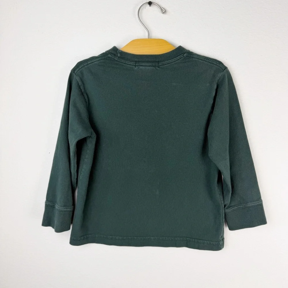 Polo Ralph Lauren Long Sleeve Shirt Green Live Decoy Duck Hunting Size 4
